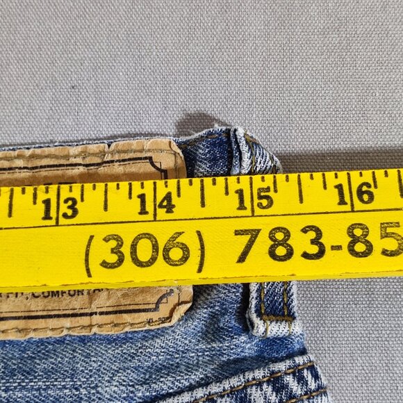 Signature by Levi Strauss jeans men's sz W31/L30 hard washed denim blue Straight - Picture 8 of 10